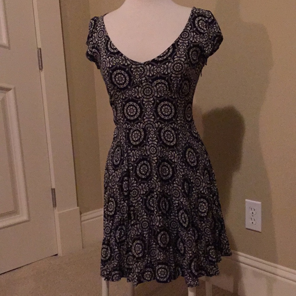Abercrombie and Fitch patterned skater dress